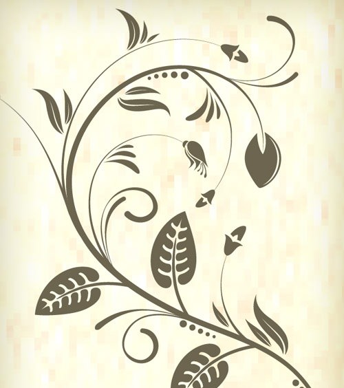 80種類 商用可で草花モチーフの無料ベクター素材セットorganic Elements Photoshopvip
