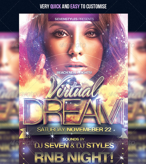 音楽イベント系フライヤー ポスターデザインに使えるpsdテンプレート素材30個まとめ Photoshopvip