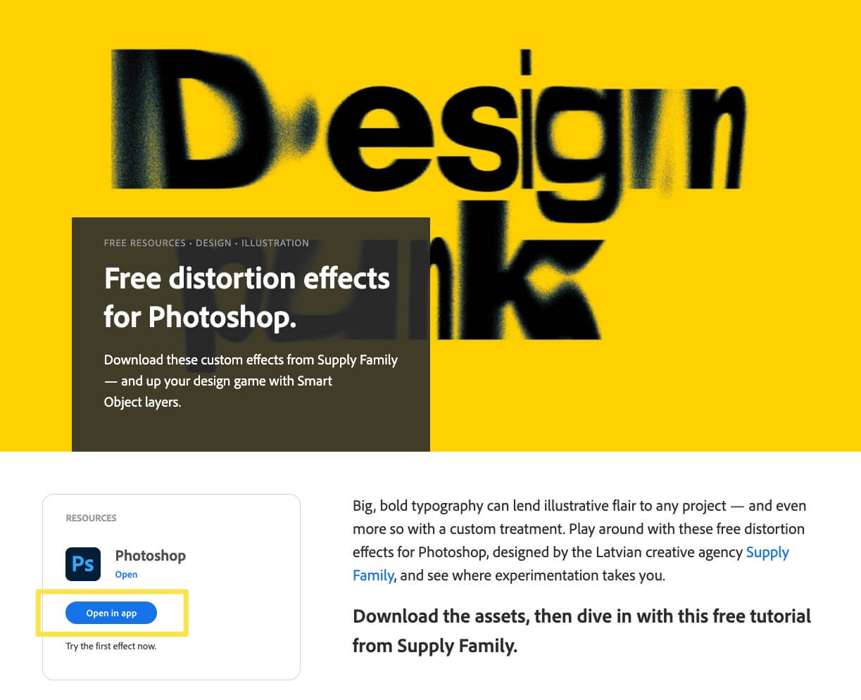 フォトショップ 文字を入力するだけ おしゃれな歪みエフェクトを作成する無料素材 Photoshopvip